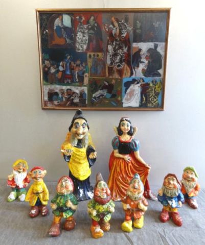 Snow White Lot: Gouache & Papier