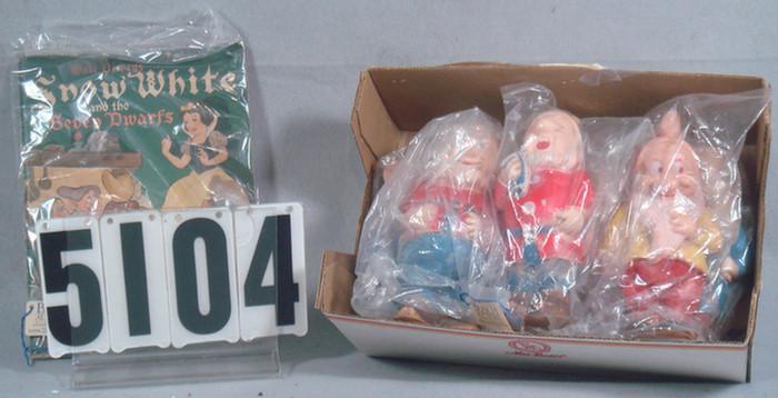 Snow white seven dwarfs dolls &