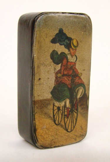 Snuff Box - Lady Velocipede Rider -