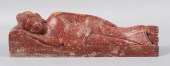 SOAPSTONE FIGURE OF RECUMBENT