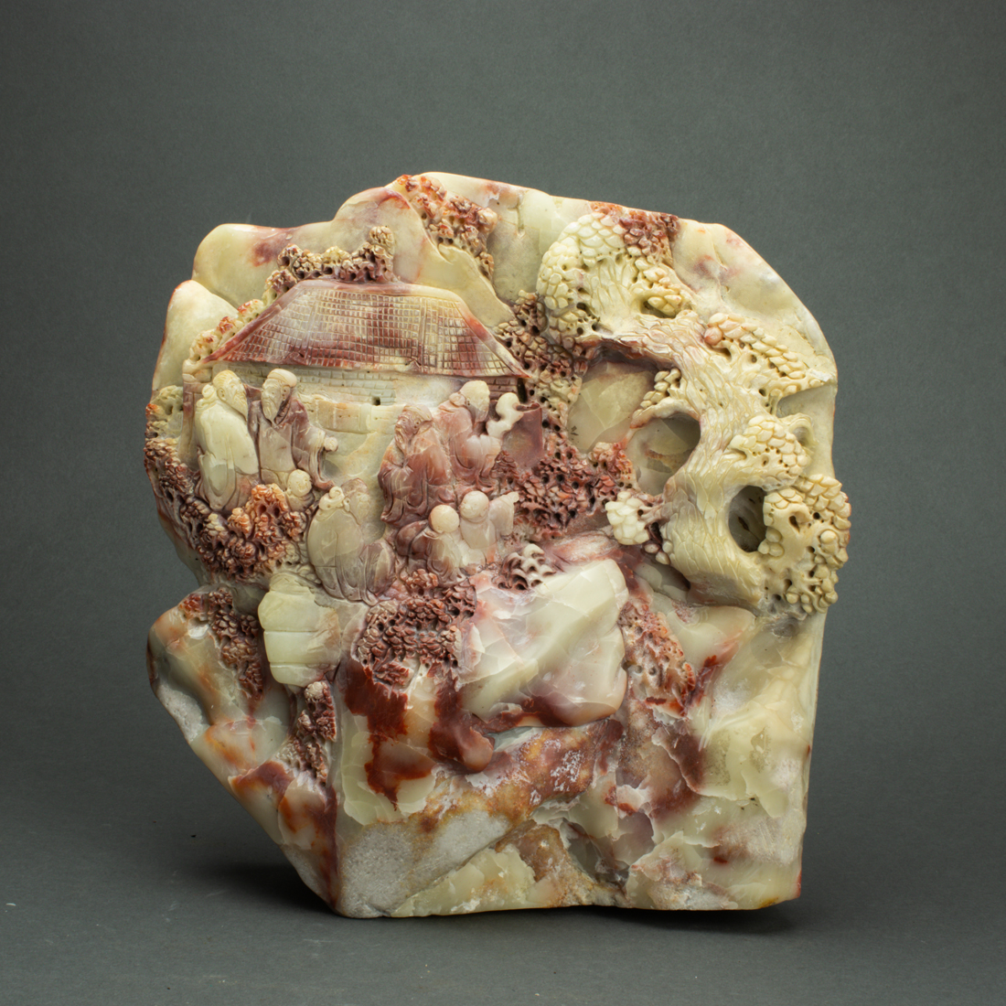 SOAPSTONE LANDSCAPE CARVING