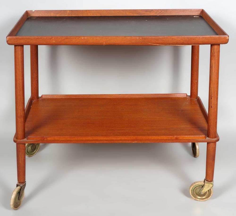 SOBERG MOBLER TEAK BAR CART,