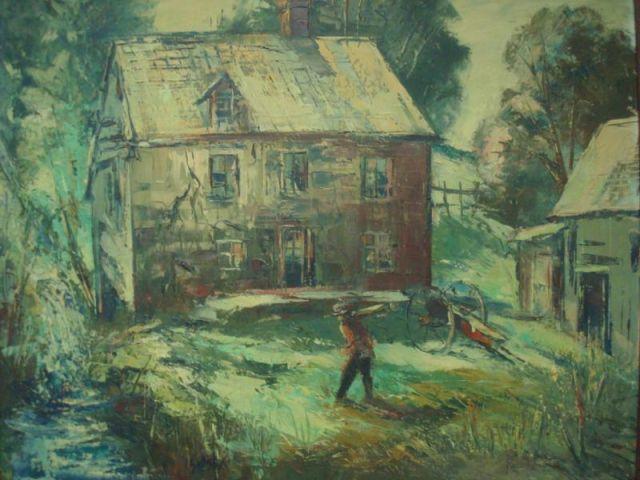 SOBOSSEK, Stanley. O/C of Farmhouse
