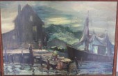 SOBOSSEK Stanley. Oil on Canva