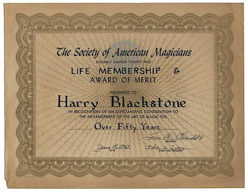 SOCIETY OF AMERICAN MAGICIANS