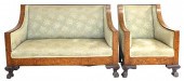 SOFA AND ARMCHAIR WITH DUTCH M