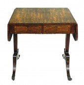 SOFA TABLE, MAHOGANY AND MAHOG