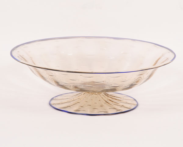 Soffiati Murano art glass footed