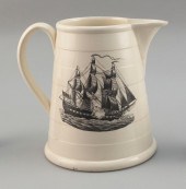 SOFT-PASTE JUG WITH MARITIME D