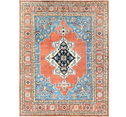 SOFT RED HAND KNOTTED WOOL PESHAWAR