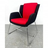 Softline Red and black fabric