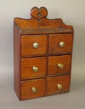 SOFTWOOD 6 DRAWER SPICE BOX WI