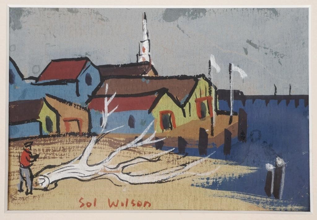 SOL WILSON, MIXED MEDIA, SEASIDE