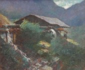 SOLERO Pio. Oil on Panel of a