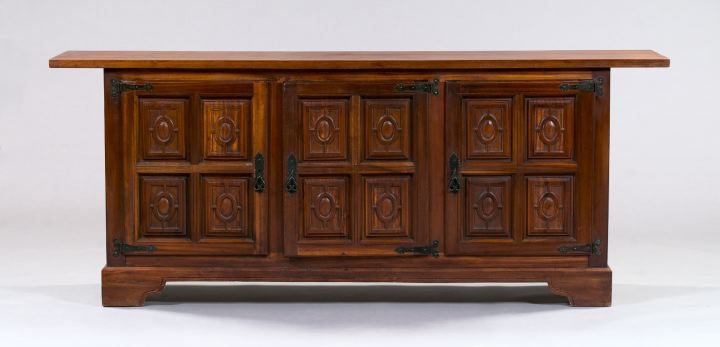 Solid Mahogany Credenza Cabinet, 