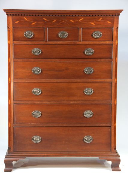 Solid Mahogany Tall Chest by