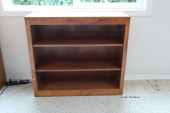 SOLID WOOD BOOKCASE, ADJUSTABL