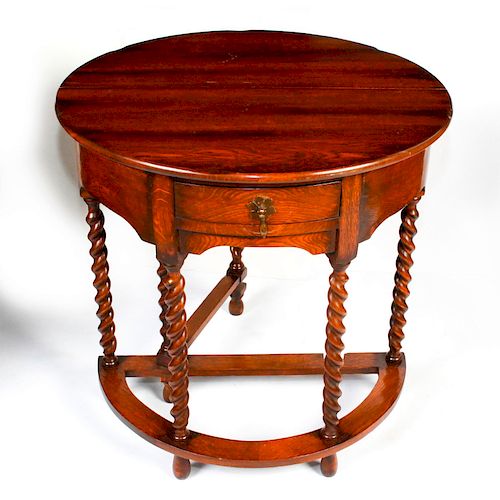 SOLID WOOD GATE-LEG TABLE