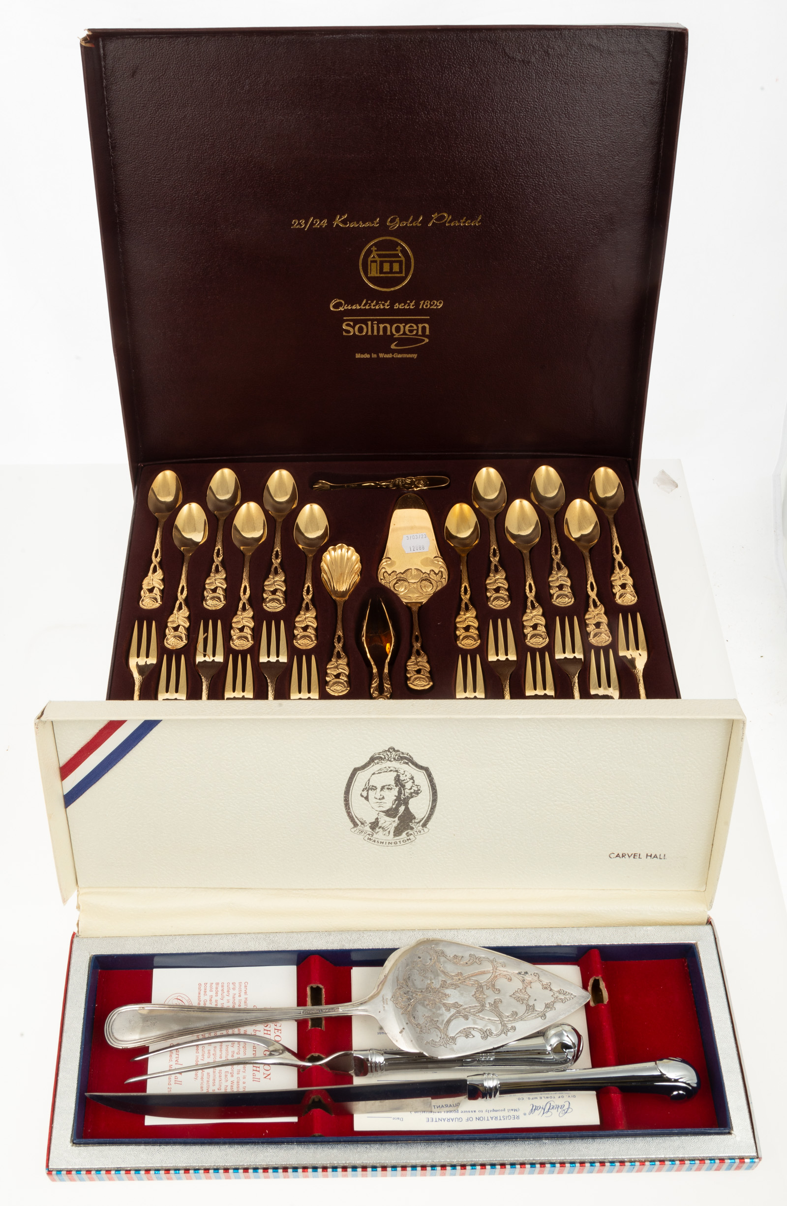 SOLINGEN GOLD-PLATED DESSERT SET