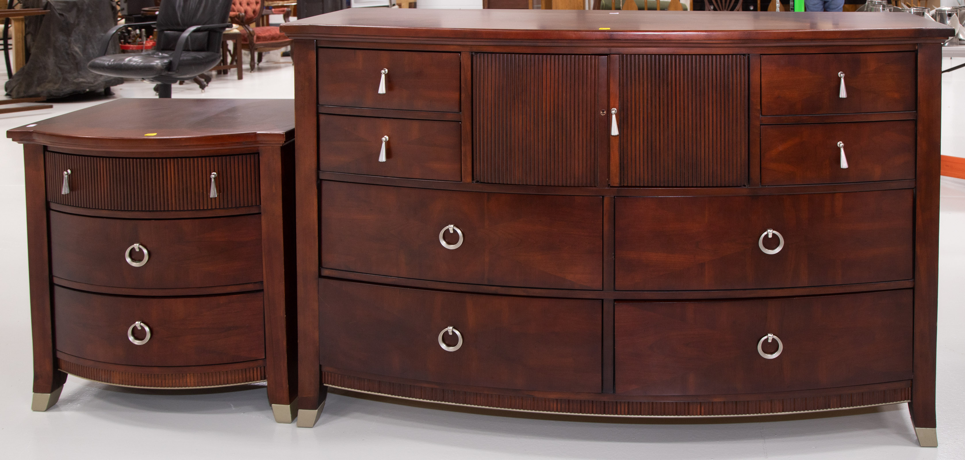 SOMERTON CHERRY DRESSER & BEDSIDE
