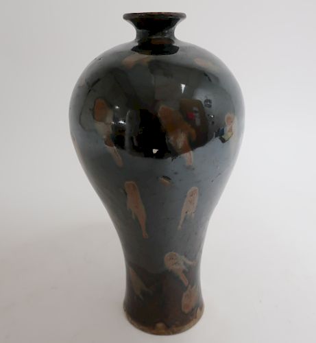 SONG RUSSET SPLASHED BLACK GLAZED