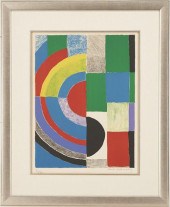 SONIA DELAUNAY SIGNED ABSTRACT