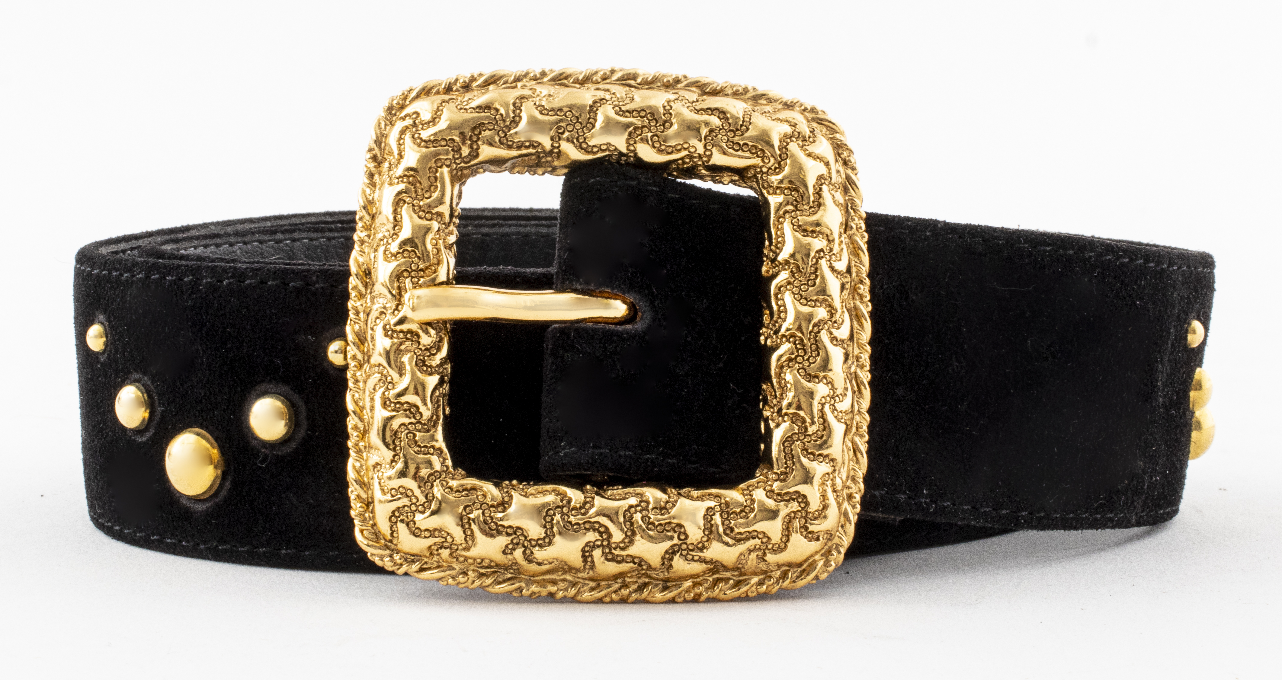 SONIA RYKIEL BLACK SUEDE BELT