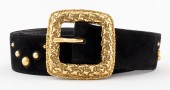 SONIA RYKIEL BLACK SUEDE BELT