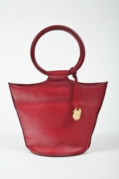 SONIA RYKIEL RED LEATHER HANDB