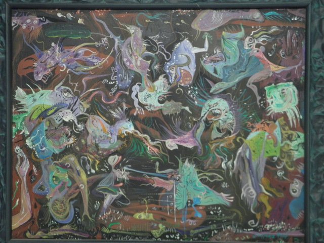 Sontina Reid oil on canvas painting