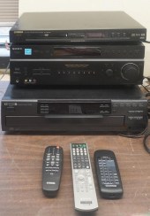 SONY AMPLIFIER, KENWOOD CD PLA
