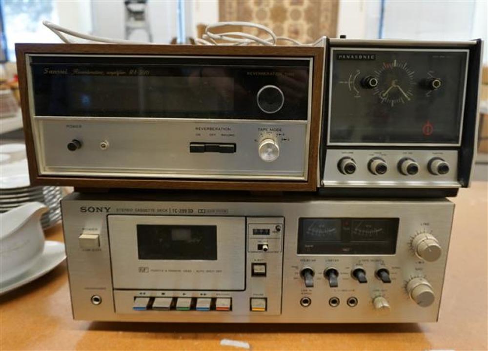 SONY CASSETTE DECK, SANSUI