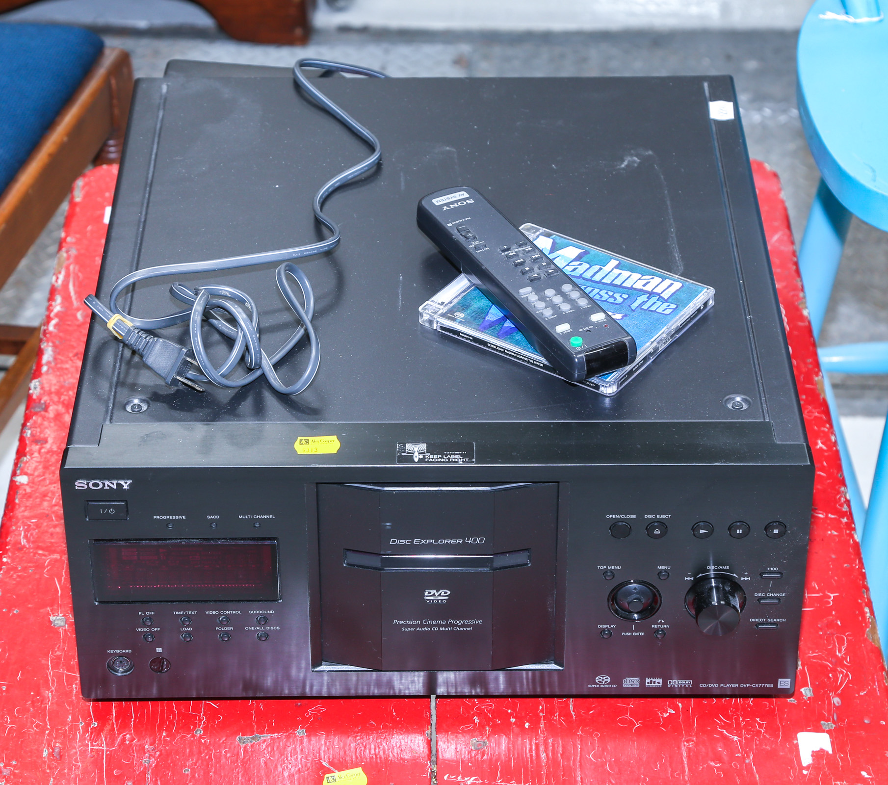 SONY DISC EXPLORER 400 DVD PLAYER .