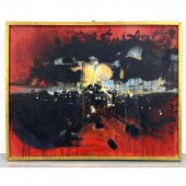 Soo Pieng Abstract Painting. S