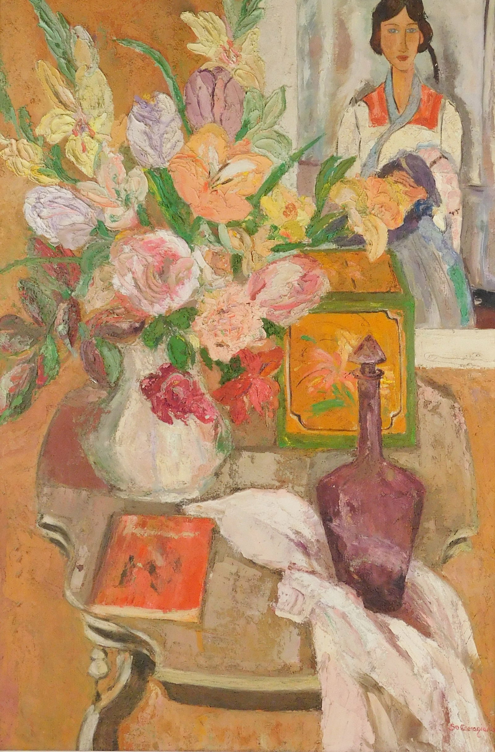 SOPHIA CARAGIANIS (20TH C.), OIL ON