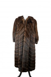SORBARA BROWN LONG FUR COATCon