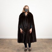 SORBARA LADIES' BLACK FOX FUR