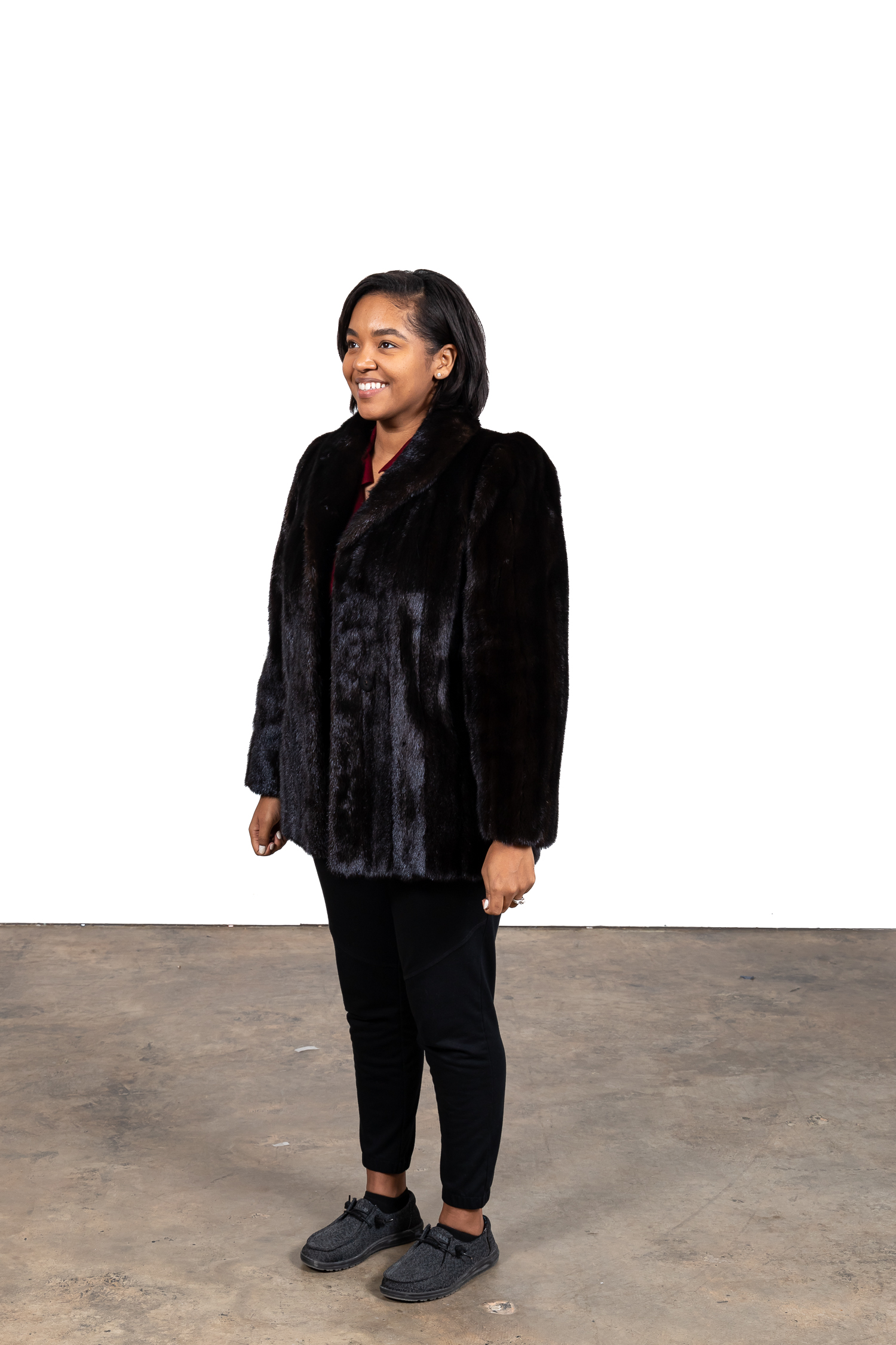 SORBARA LADIES DARK BROWN MINK