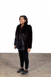 SORBARA LADIES DARK BROWN MINK