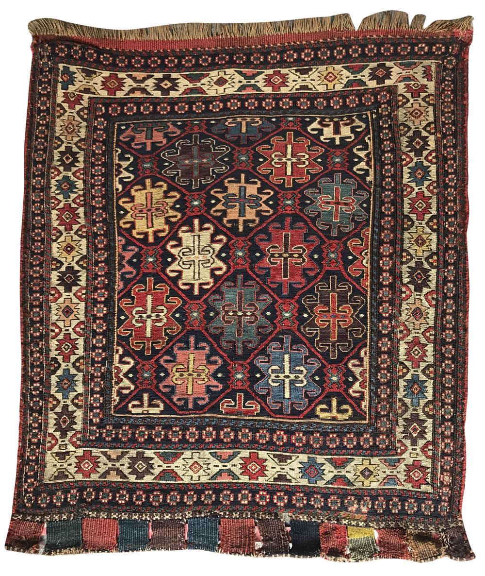 SOUMAC BAGFACE, CA. 1875, 2 FT. 7