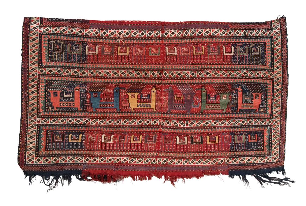 SOUMAC MAFRASH PANEL: 3’1” X 5’2”