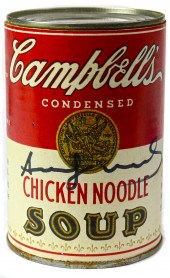 SOUP CAN, ATTRIBUTED TO ANDY W