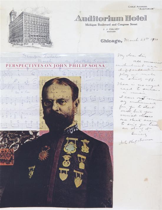 *SOUSA JOHN PHILIP Autograph letter