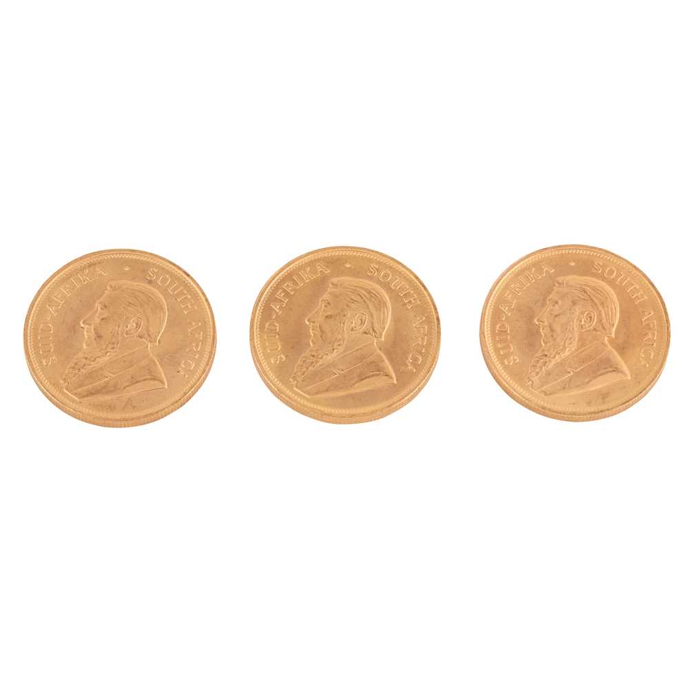 SOUTH AFRICA - THREE KRUGERRANDS