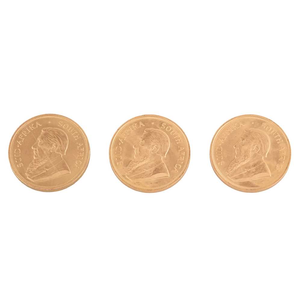 SOUTH AFRICA - THREE KRUGERRANDS