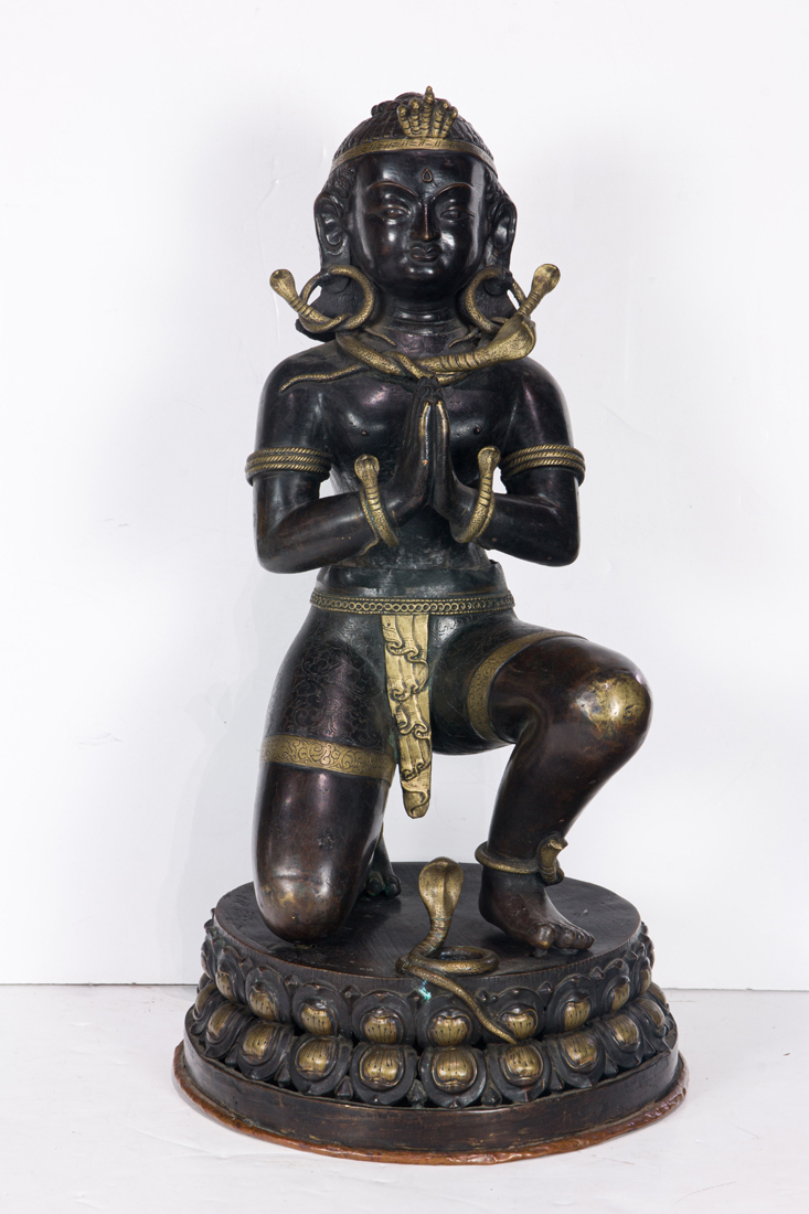 SOUTH ASIAN BRONZE FIGURE OF GARUDA