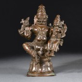 SOUTH ASIAN BRONZE FIGURE OF N