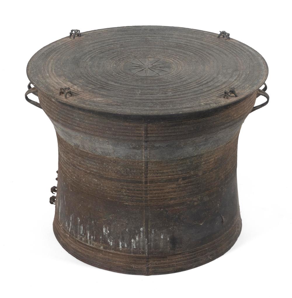 SOUTH ASIAN BRONZE RAIN DRUM LATE