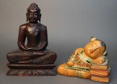 SOUTH ASIAN CARVED WOOD FIGURE