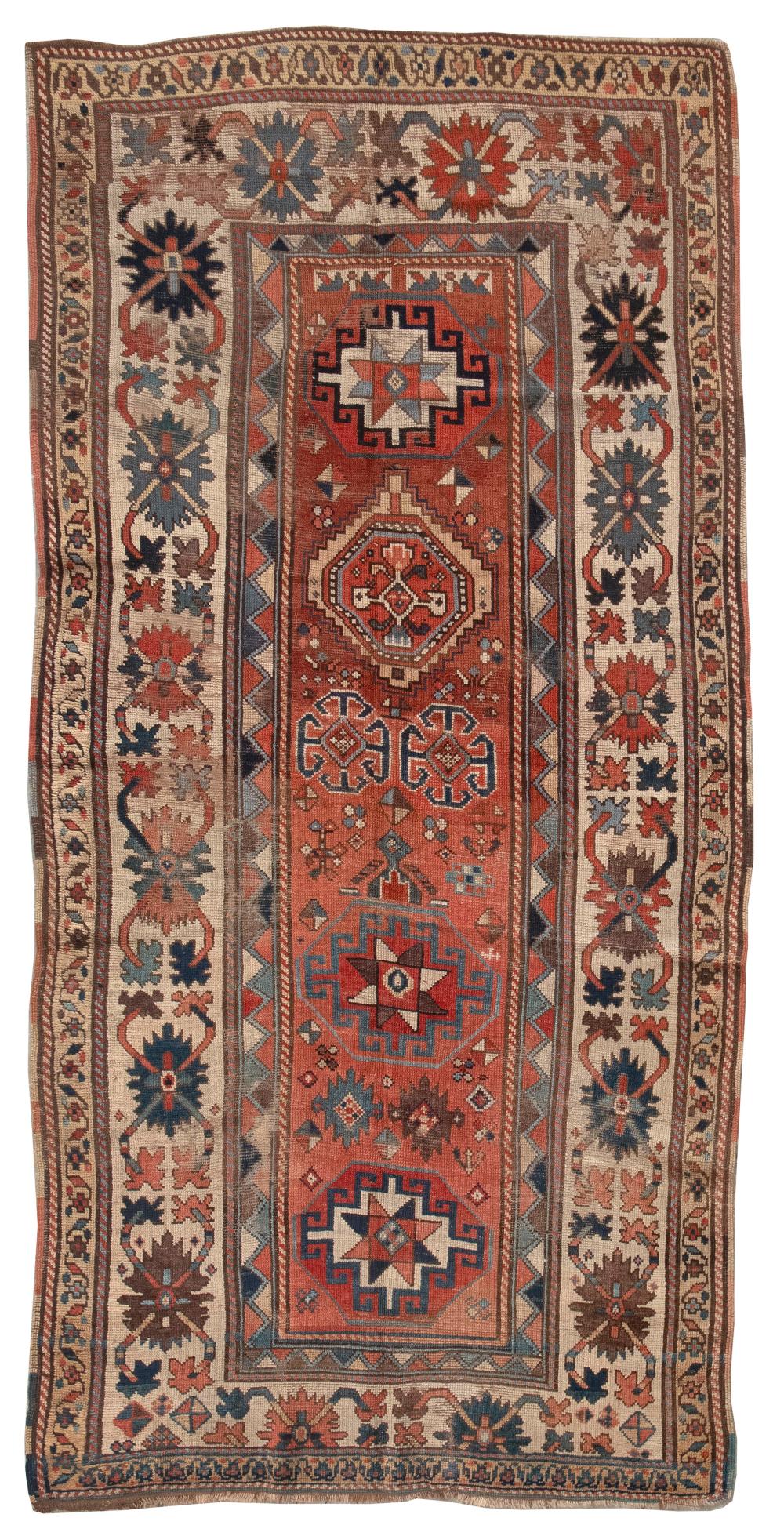 SOUTH CAUCASIAN RUG: 4’4” X 8’9”